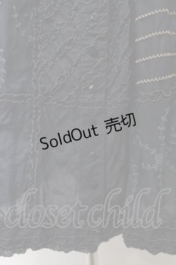 画像3: PINK HOUSE / チュールレースパッチワークスカート  ネイビー O-26-01-15-083-LO-SK-IG-OS