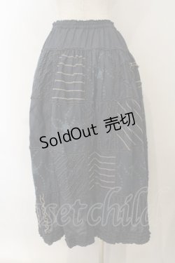 画像5: PINK HOUSE / チュールレースパッチワークスカート  ネイビー O-26-01-15-083-LO-SK-IG-OS