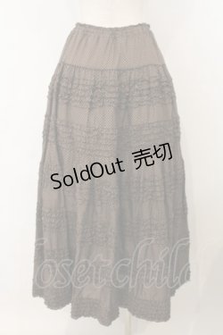 画像4: PINK HOUSE / ローンフリルドットスカート  ブラウン O-26-01-15-084-LO-SK-IG-OS