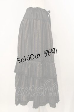 画像4: PINK HOUSE / はしごレースローンスカート  クロ×ブラウン O-26-01-15-085-LO-SK-IG-OS