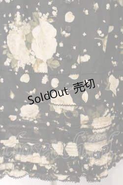 画像2: PINK HOUSE / ホワイトローズスカート  クロ O-26-01-15-087-LO-SK-IG-OS