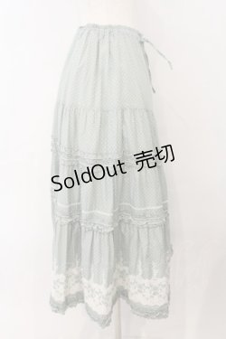 画像3: PINK HOUSE / 裾モチーフドットスカート  ミント O-26-01-15-089-LO-SK-IG-OS