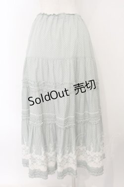 画像4: PINK HOUSE / 裾モチーフドットスカート  ミント O-26-01-15-089-LO-SK-IG-OS