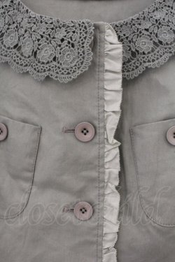 画像2: PINK HOUSE / レース配色リネンジャケット 4 グリーン O-26-01-15-090-LO-JA-IG-OS