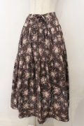 KANEKO ISAO / ローズブーケ柄スカート【お直しあり】  パープル O-26-01-15-091-EL-SK-IG-OS