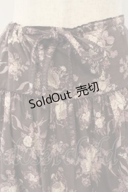 画像2: KANEKO ISAO / ローズブーケ柄スカート【お直しあり】  パープル O-26-01-15-091-EL-SK-IG-ZT283
