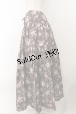 画像3: KANEKO ISAO / ローズブーケ柄スカート【お直しあり】  パープル O-26-01-15-091-EL-SK-IG-ZT283