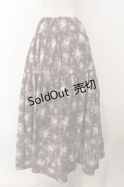 画像4: KANEKO ISAO / ローズブーケ柄スカート【お直しあり】  パープル O-26-01-15-091-EL-SK-IG-ZT283