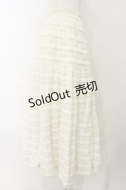 画像3: PINK HOUSE / 総レースティアードスカート  オフシロ O-26-01-15-092-LO-SK-IG-ZT532