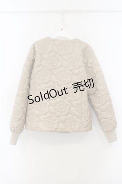 画像3: PINK HOUSE / ローズキルティングブルゾン  アイボリー O-26-01-15-095-LO-JA-IG-ZTC006