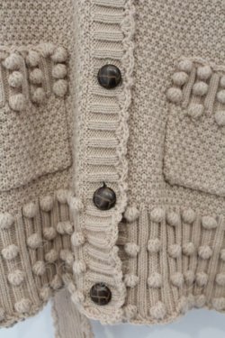 画像2: PINK HOUSE / 丸モチーフニットカーディガン  アイボリー O-26-01-15-096-LO-TO-IG-OS