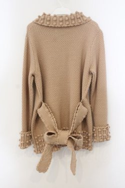 画像3: PINK HOUSE / 丸モチーフニットカーディガン  アイボリー O-26-01-15-096-LO-TO-IG-OS