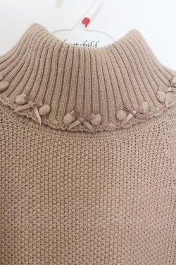 画像2: PINK HOUSE / プチリボンニットポンチョ  ピンク O-26-01-15-098-LO-JA-IG-OS