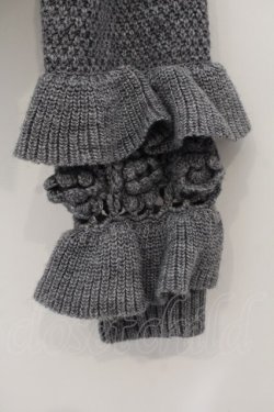 画像2: PINK HOUSE / モチーフ編みスリーブニット  グレー O-26-01-15-099-LO-TO-IG-OS