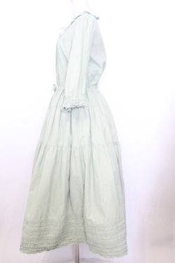 画像3: PINK HOUSE / ピンタックローンフリルワンピース  グリーン O-26-01-15-001-LO-OP-OW-OS