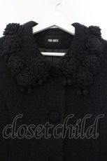 画像2: PINK HOUSE / ローズモチーフシャギーコート  クロ O-26-01-15-100-LO-CO-IG-ZTC037 (2)