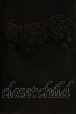 画像3: PINK HOUSE / ローズモチーフシャギーコート  クロ O-26-01-15-100-LO-CO-IG-OS