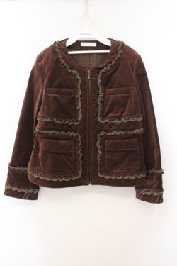 画像1: PINK HOUSE / 別珍キルティングジャケット  ブラウン O-26-01-15-102-LO-JA-IG-OS