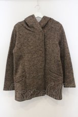 画像1: PINK HOUSE / 裏起毛ニットフードジャケット  ブラウン O-26-01-15-103-LO-JA-IG-ZTC030 (1)