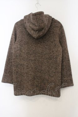 画像3: PINK HOUSE / 裏起毛ニットフードジャケット  ブラウン O-26-01-15-103-LO-JA-IG-OS
