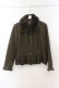画像1: PINK HOUSE / ラビットファーティペット付きコート 4(L) グリーン O-26-01-15-104-LO-CO-IG-OS (1)