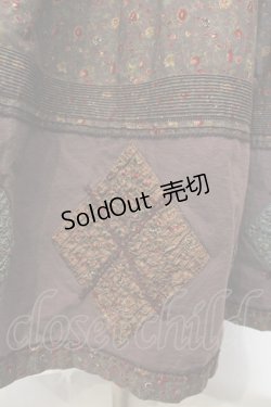 画像3: KANEKO ISAO / 花柄タックワンピース  パープル O-26-01-15-107-EL-OP-IG-OS