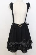 Secret Honey / レースフリル付スカート  クロ O-26-01-15-008-CA-SK-IG-OS