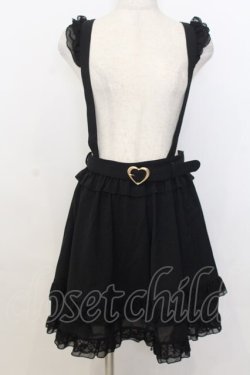 画像1: Secret Honey / レースフリル付スカート  クロ O-26-01-15-008-CA-SK-IG-OS