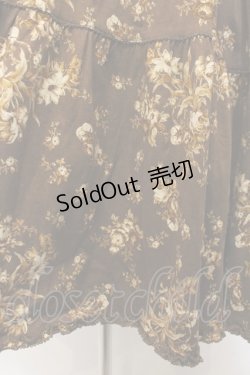画像2: KANEKO ISAO / 花柄カットワンピース  ブラウン O-26-01-15-108-EL-OP-IG-OS