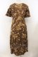 画像4: KANEKO ISAO / 花柄カットワンピース  ブラウン O-26-01-15-108-EL-OP-IG-OS (4)