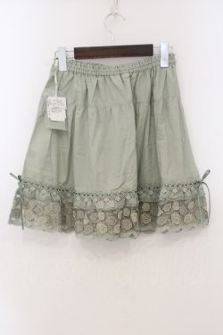 画像3: PINK HOUSE / ローズ刺繍入りミニスカート  薄荷 O-26-01-15-109-LO-SK-IG-OS