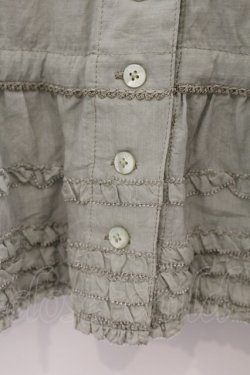 画像3: PINK HOUSE / ピコフリル半袖ブラウス  薄荷 O-26-01-15-110-LO-BL-IG-OS