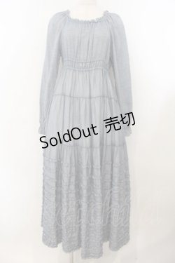 画像1: PINK HOUSE / デニムライクシャーリングワンピース  ブルー O-26-01-15-112-LO-OP-IG-OS