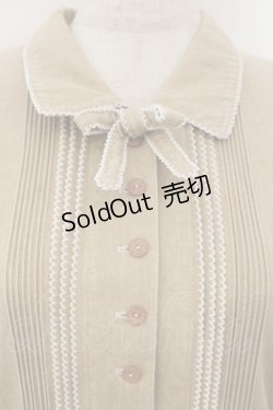 画像2: PINK HOUSE / 裾パッチワークワンピース  ベージュ O-26-01-15-113-LO-OP-IG-OS