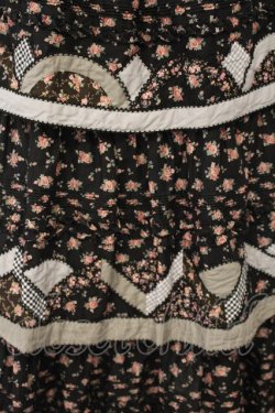 画像2: PINK HOUSE / パッチワークローズ柄スカート  クロ O-26-01-15-116-LO-SK-IG-OS