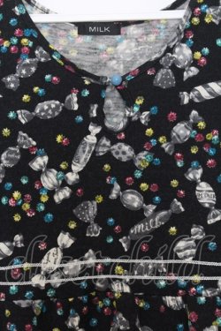 画像2: MILK / シュガープラムカットワンピース  ブラック O-26-01-15-016-ML-OP-OW-ZT0118N