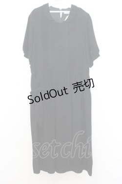 画像1: KANEKO ISAO / たくし上げタックワンピース  クロ O-26-01-15-025-EL-OP-IG-OS