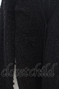 画像2: WONDERFUL WORLD / ハートモチーフニットカーディガン  クロ O-26-01-15-027-LO-TO-IG-OS