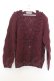 画像1: KANEKO ISAO / ローズモチーフニットカーディガン  ワイン O-26-01-15-028-EL-TO-IG-OS (1)