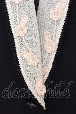 画像2: KANEKO ISAO / チュールショールレースジャケット  クロ O-26-01-15-029-EL-JA-IG-OS