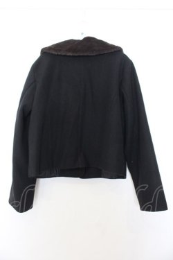 画像3: m petit by misako / ファーエリショートJKナガ ジャケット L クロ O-26-01-16-034-LO-CO-IG-OS