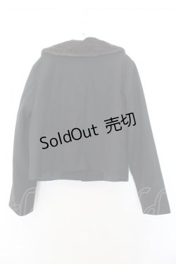 画像3: m petit by misako / ファーエリショートJKナガ ジャケット L クロ O-26-01-16-034-LO-CO-IG-ZTC002