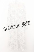 Kurumi Collaboration / KRハナジゴスリーブワンピース M シロ O-26-01-16-035-EL-OP-IG-OS