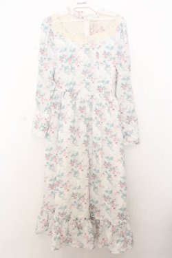 画像1: Kurumi Collaboration / KRハナジゴスリーブワンピース M シロ O-26-01-16-035-EL-OP-IG-OS