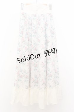 画像1: Kurumi Collaboration / グレイスフルコルセット風ロングスカート L シロ O-26-01-16-036-EL-SK-IG-ZT547