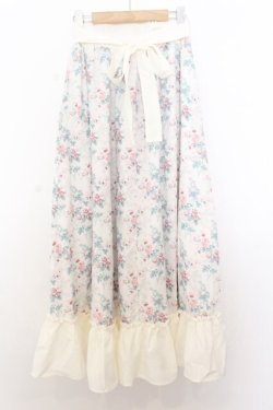 画像3: Kurumi Collaboration / グレイスフルコルセット風ロングスカート L シロ O-26-01-16-036-EL-SK-IG-OS