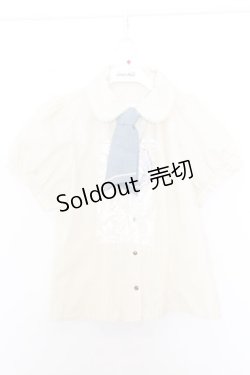 画像1: Kurumi Collaboration / マリンアカデミアブラウス L オフシロ×サックス O-26-01-16-037-EL-BL-IG-ZT548