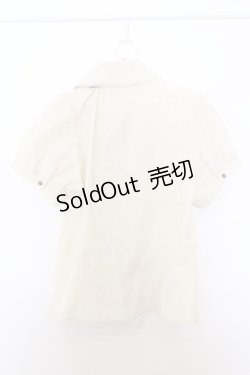 画像3: Kurumi Collaboration / マリンアカデミアブラウス L オフシロ×サックス O-26-01-16-037-EL-BL-IG-ZT548