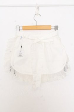 画像3: Moi-meme-Moitie / チュールレースサロンエプロン  ホワイト×ブラック O-26-01-16-038-MO-ZA-IG-OS