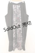 Qutie Frash / 和柄プリーツスカート  ブラック O-26-01-16-042-QU-SK-IG-OS